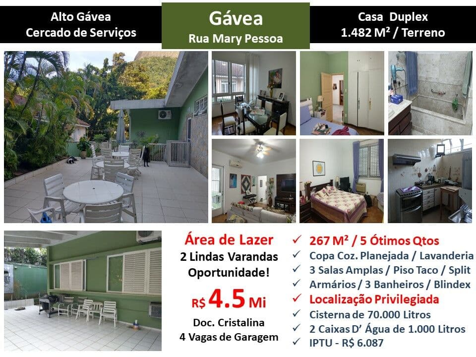 Casa Gavea Mary Pessoa 267M²