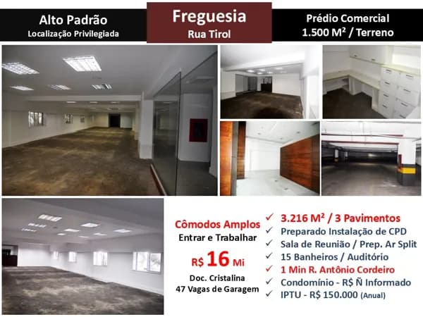 Prédio JPA Freguesia Tirol 3216M²