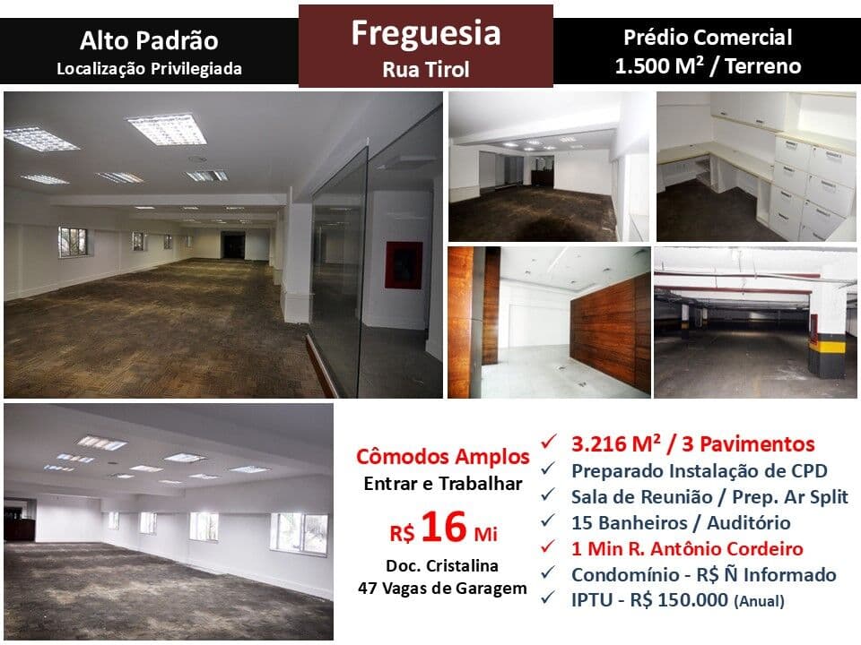 Prédio JPA Freguesia Tirol 3216M²