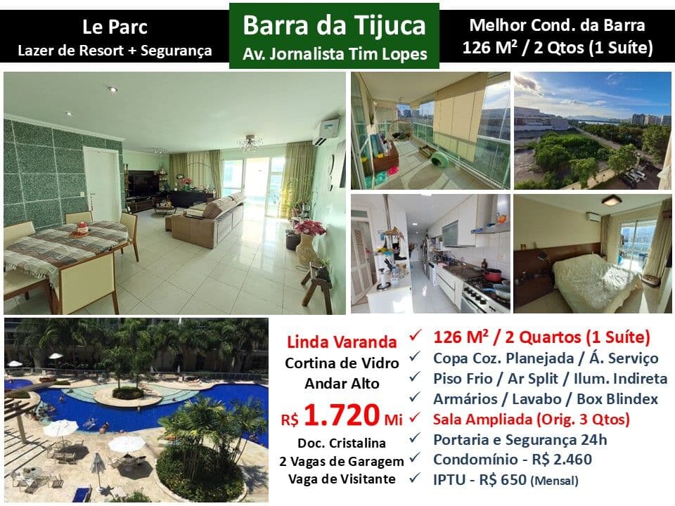 Apto Barra da Tijuca Le Parc 126M² 3