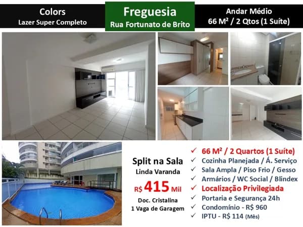 Apto JPA Freguesia Fortunato de Brito Colors 66M²
