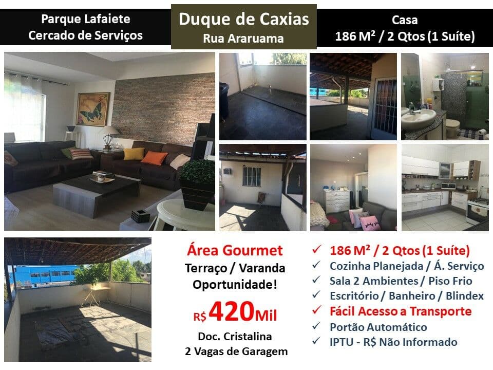 Casa Caxias Pq. Lafaiete Araruama 186M²