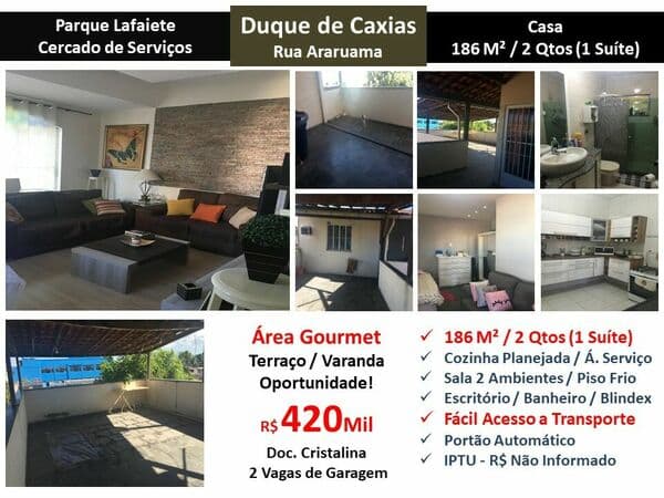 Casa Caxias Pq. Lafaiete Araruama 186M²