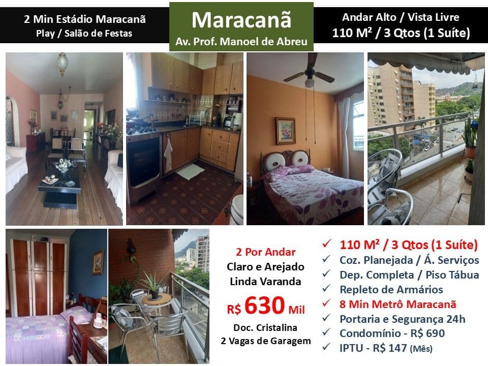 Apto Maracanã Manoel de Abreu 110M²