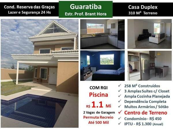 Sobrado em Rio de Janeiro - Guaratiba