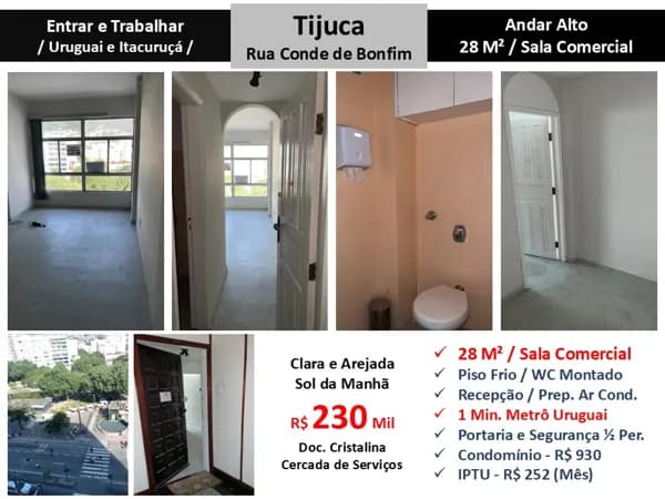 Sala Tijuca Conde de Bonfim 28M²