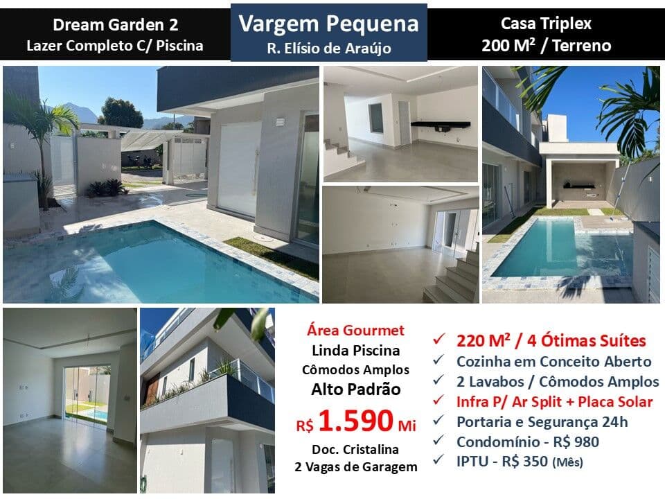 Casa Vargem Pequena Dream Garden 2 220M²