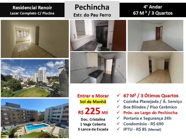 Apto JPA Pechincha Renoir 67M² 6