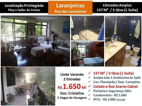 Apartamento em Rio de Janeiro - Laranjeiras