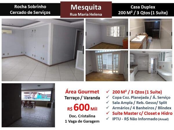 Casa Mesquita Rocha Sobrinho 200m²