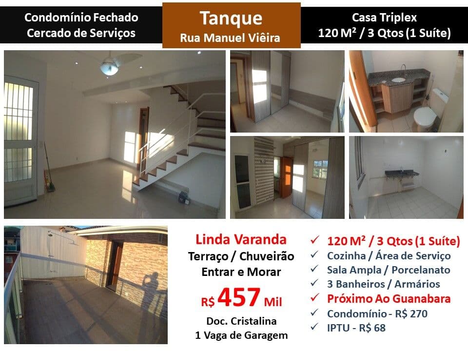 Casa JPA Tanque Manuel Vieira 120M²
