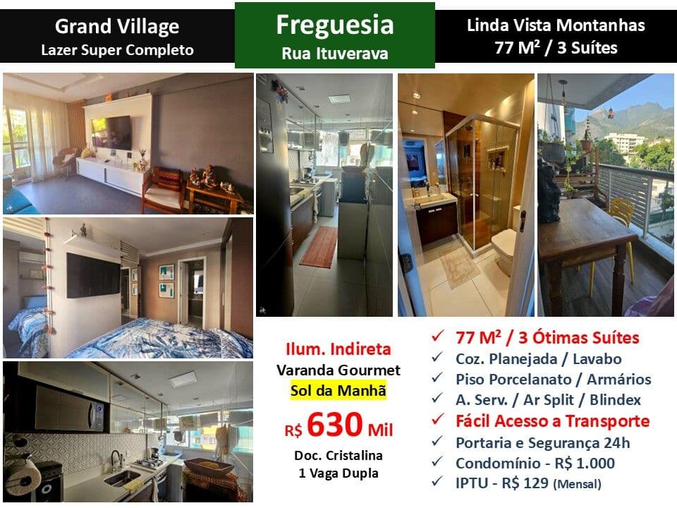 Apto JPA Freguesia Ituverava Grand Village 77M² 4