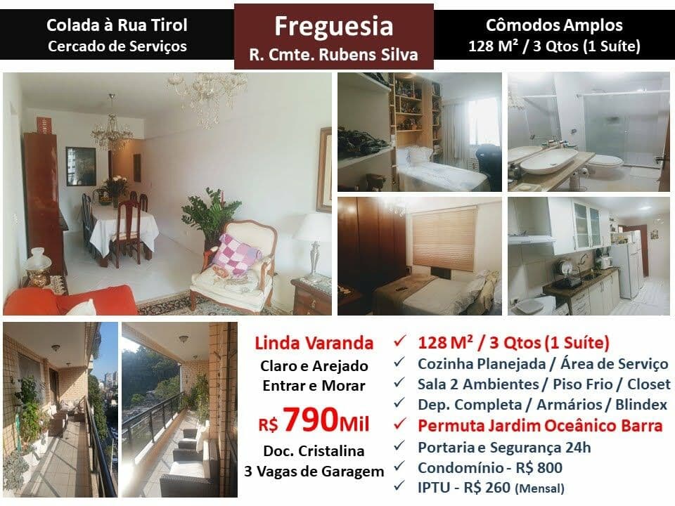 Apto JPA Freguesia Rubens Silva 128M²
