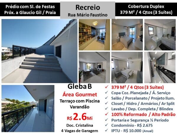 Cob Recreio Gleba B Mário Faustino 379M²