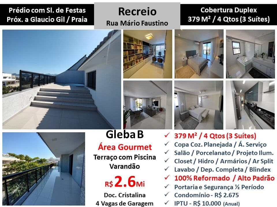 Cob Recreio Gleba B Mário Faustino 379M²