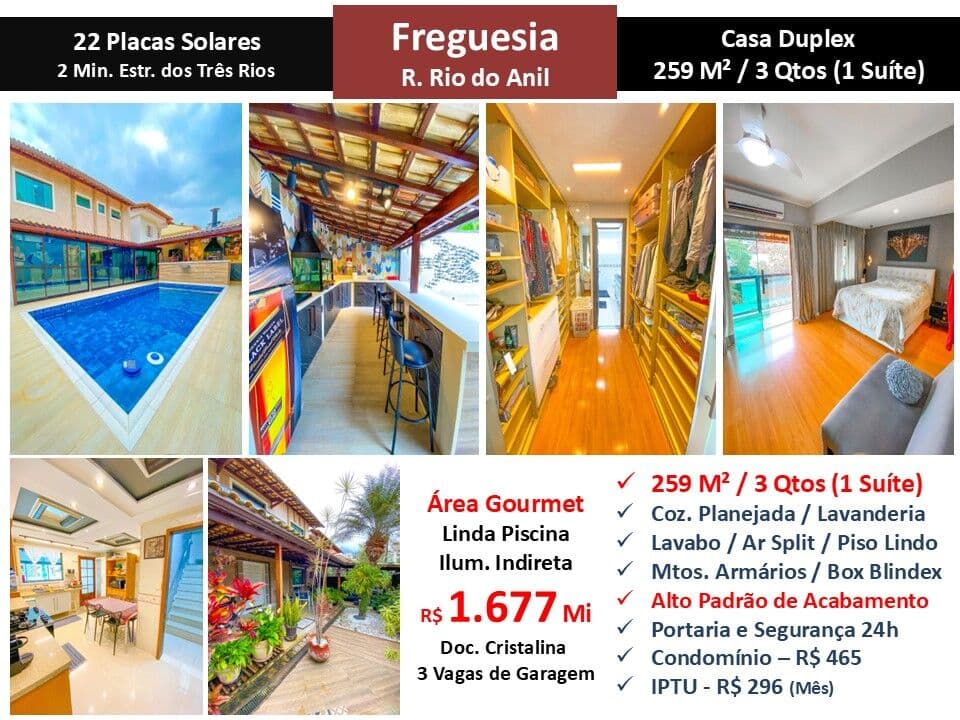 Casa JPA Freguesia Rio do Anil 259M²