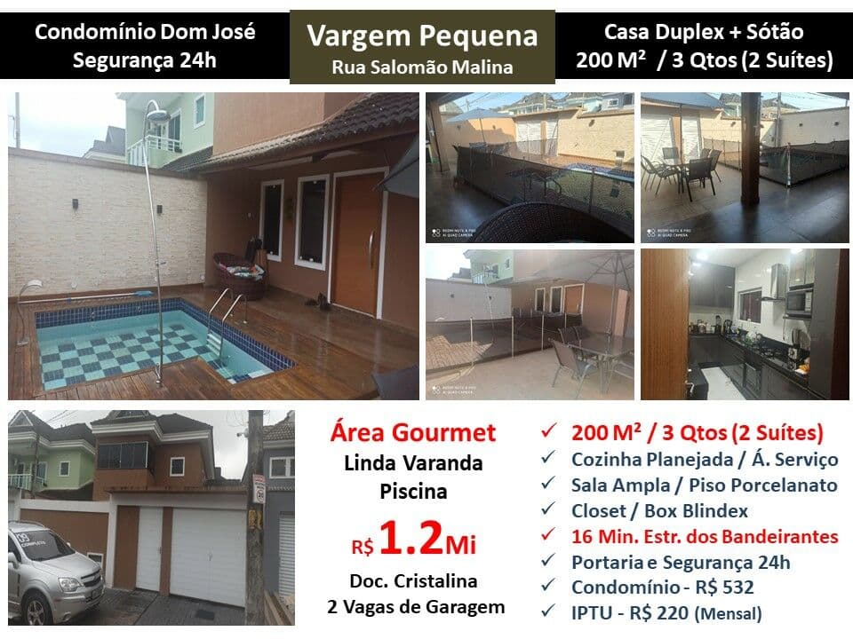 Casa Vargem Pequena Dom José 200M²