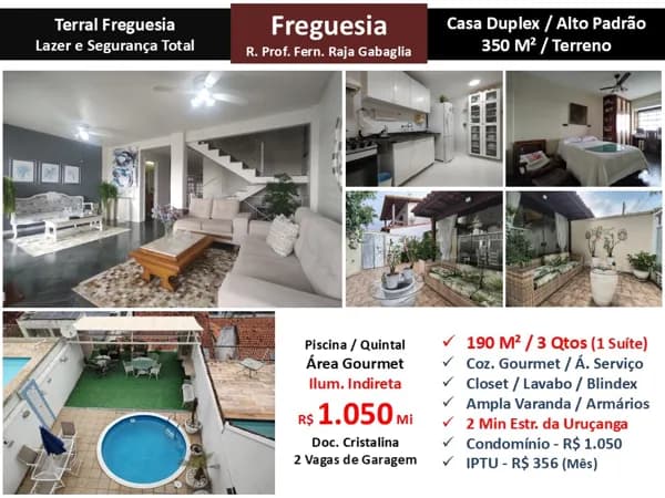 Casa JPA Freguesia Raja Gabaglia Terral 190M²