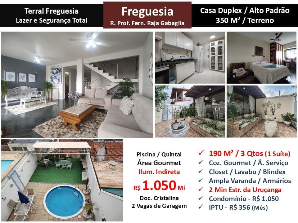 Casa JPA Freguesia Raja Gabaglia Terral 190M²