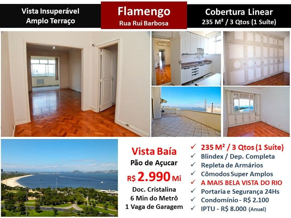 Cob Flamengo Praia Rui Barbosa Linear 235M²