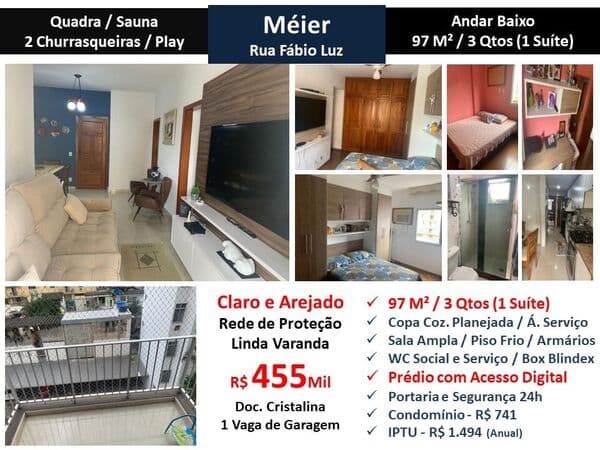Apto Meier Fabio Luz 97M²