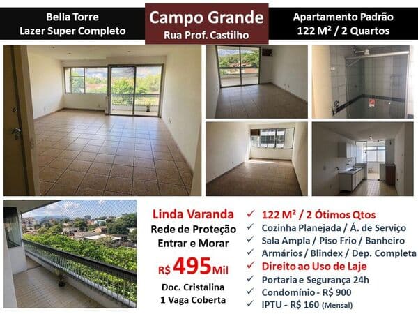 Apto Campo Grande Bella Torre 122M²