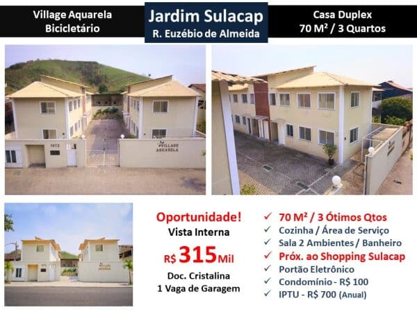 Casa JPA Sulacap Village Aquarela 70M²