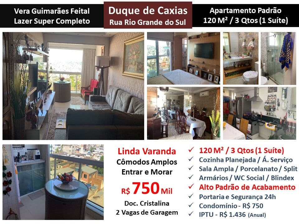Apto Caxias Vera Guimarães Feital 120M²