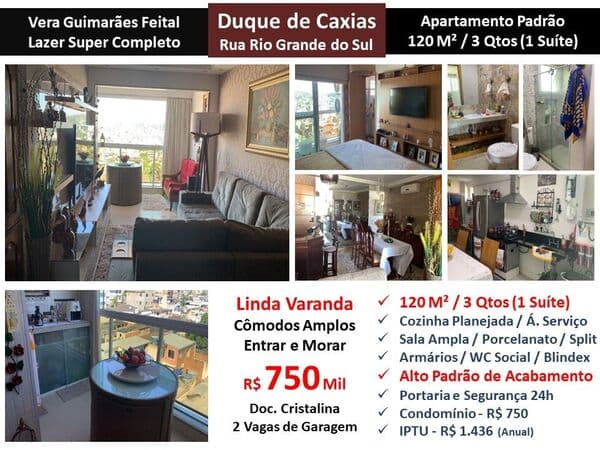 Apto Caxias Vera Guimarães Feital 120M²