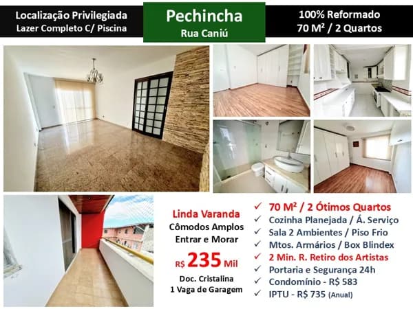 Apto JPA Pechincha Caniu 70M²