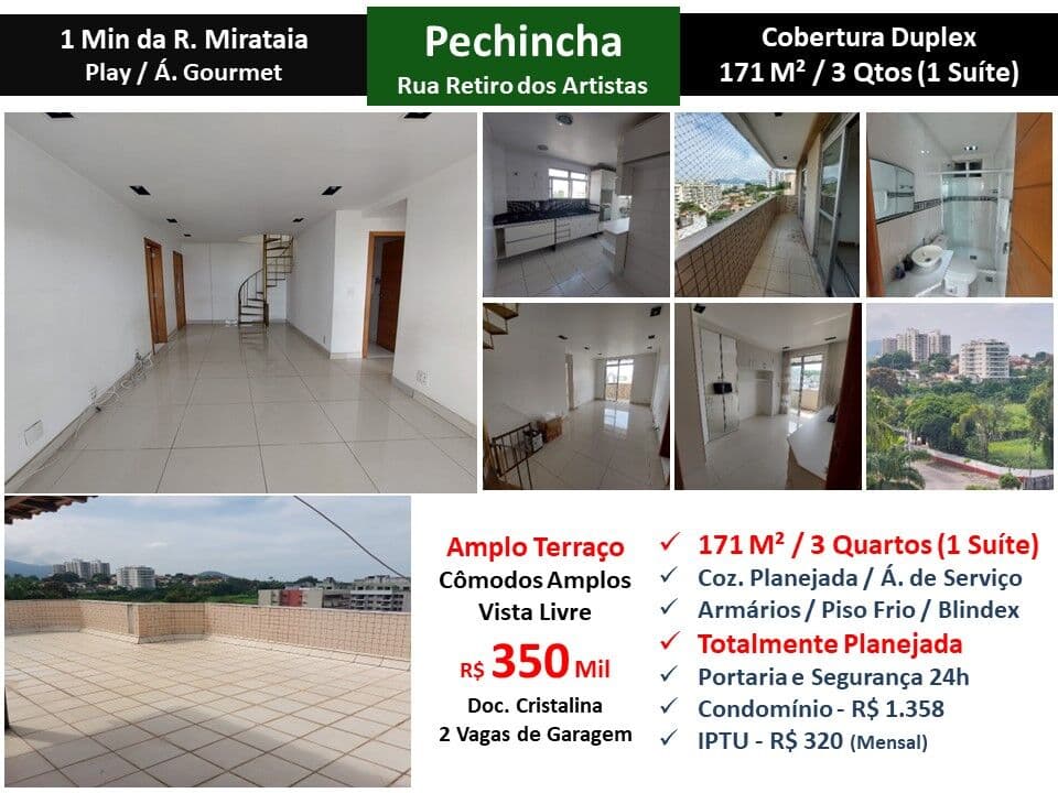 Cob JPA Pechincha Retiro dos Artistas 171M²