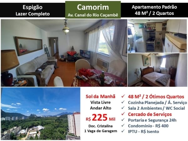 Apto Barra da Tijuca Camorim Espigão 48M² 3