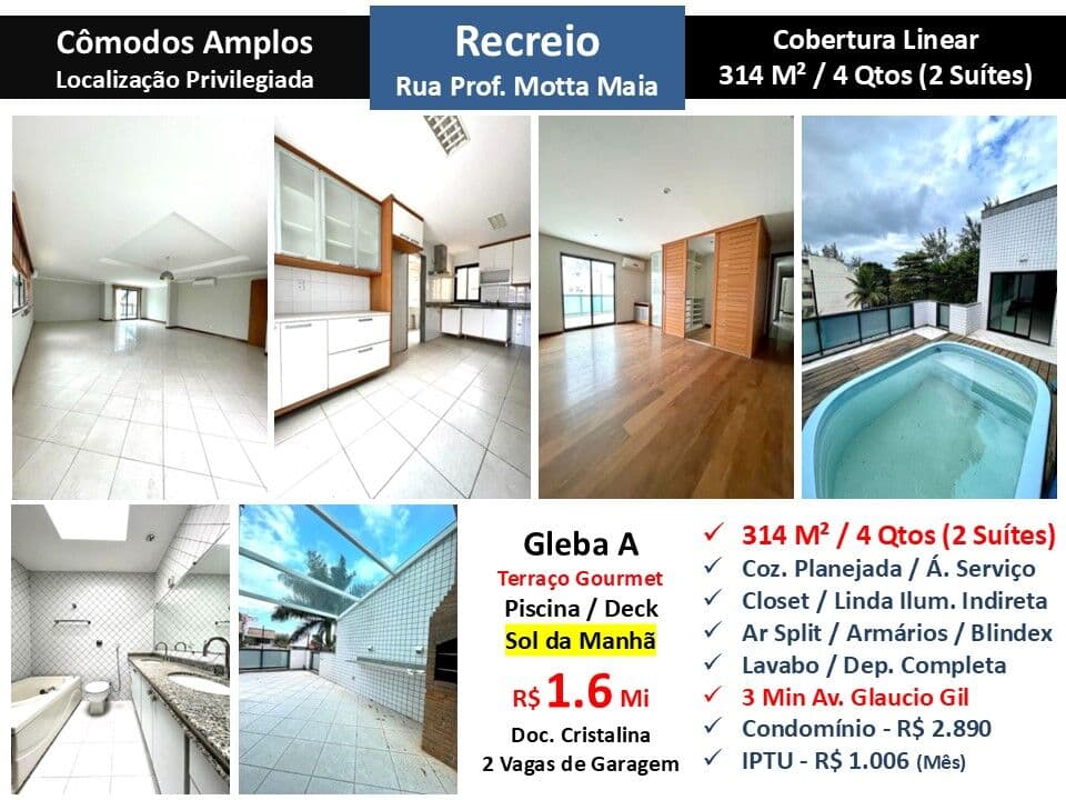 Cob Recreio Gleba A Prof. Motta Maia 314M² Linear