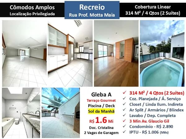 Cob Recreio Gleba A Prof. Motta Maia 314M² Linear