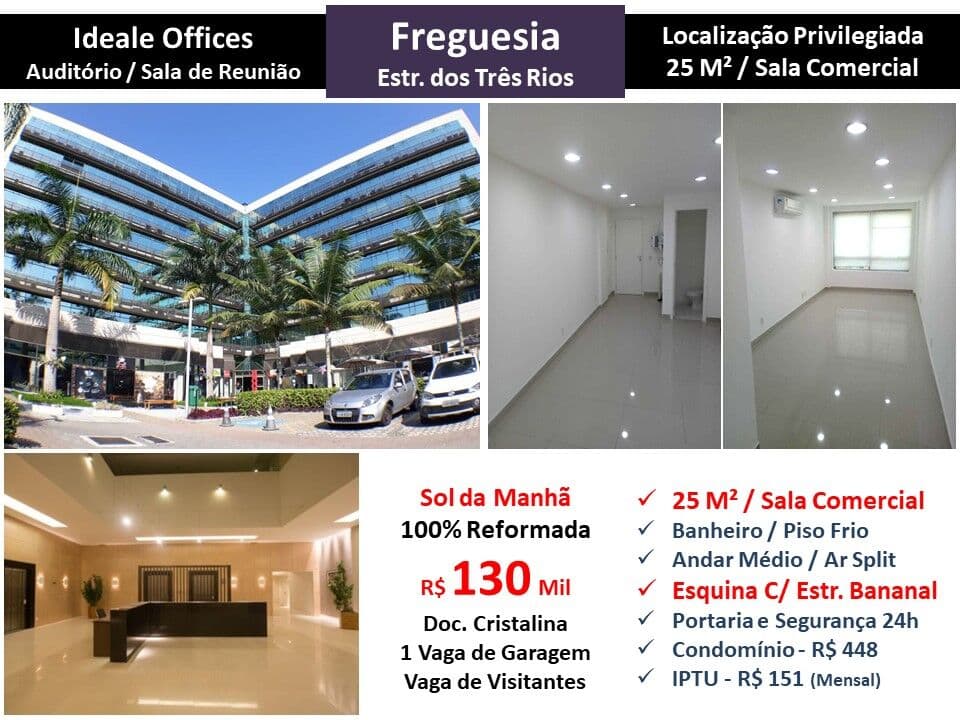 Sala JPA Freguesia Ideale 25M²