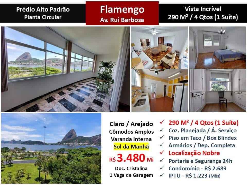 Apto Flamengo Praia Rui Barbosa 290M² 2