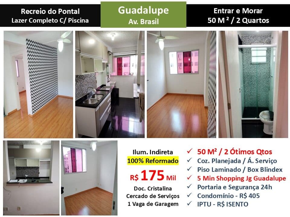 Apto Guadalupe Recreio do Pontal 50M²