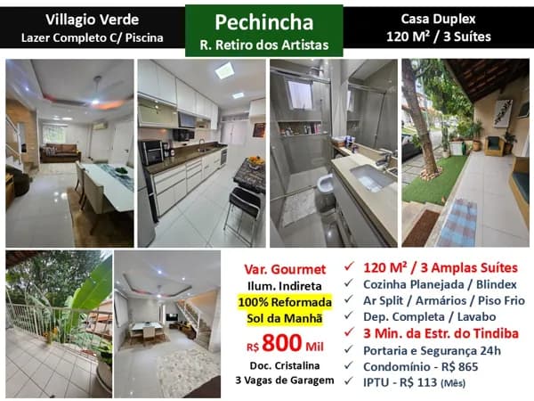 Casa JPA Pechincha Villagio Verde 120M²