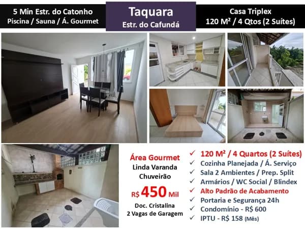Casa JPA Taquara Cafunda 120M²