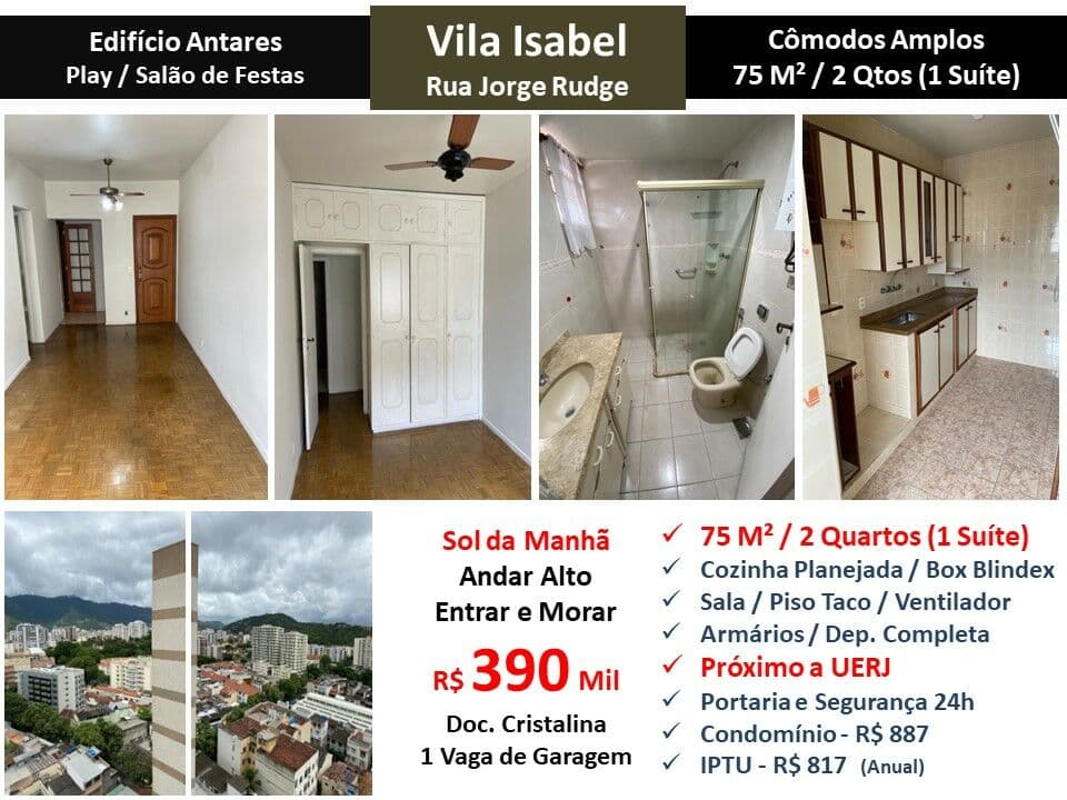 Apto Vila Isabel Jorge Rudge 75M² 2