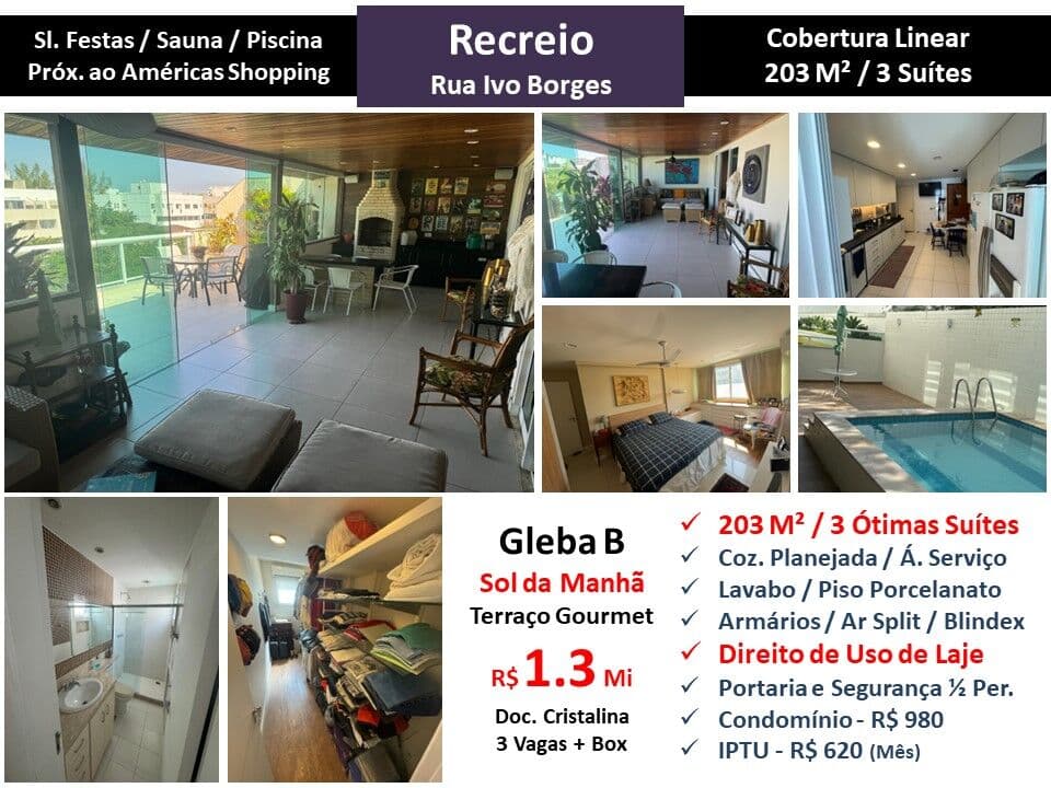 Cob Recreio Gleba B Ivo Borges 203M² Linear