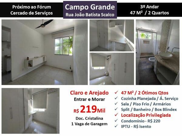 Apto Campo Grande Joao Batista Scalco 47M²