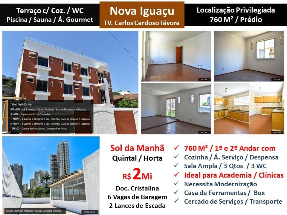 Prédio Nova Iguaçu Cardoso Távora 760M²
