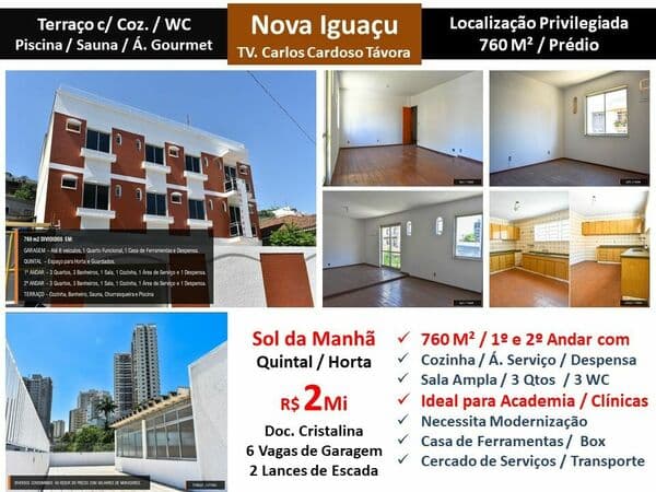 Prédio Nova Iguaçu Cardoso Távora 760M²