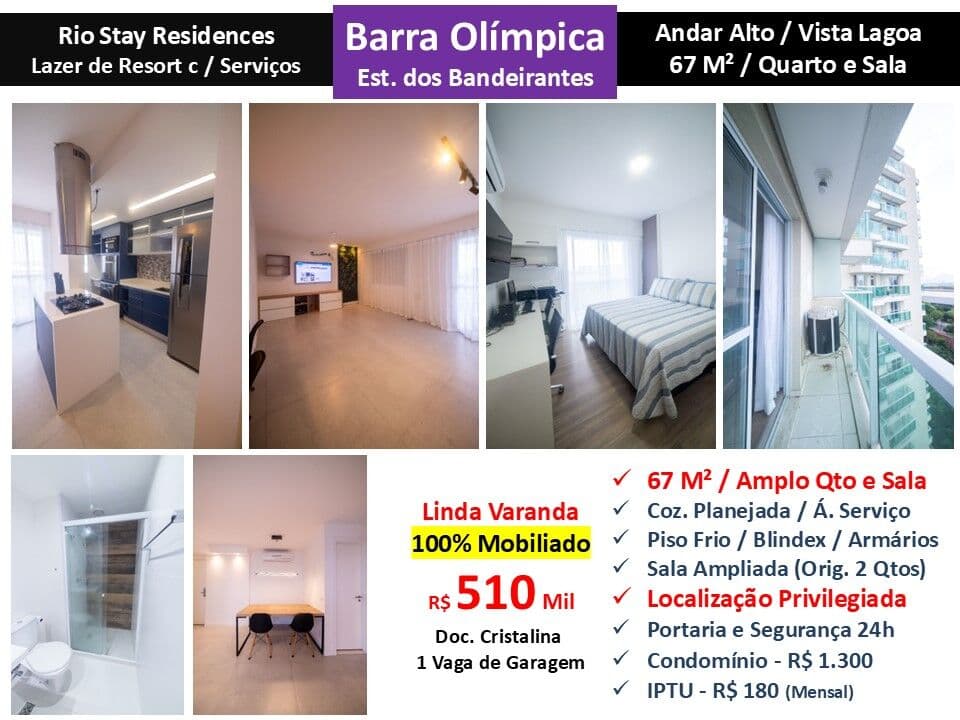 Apto Barra Olímpica Rio Stay 67M²