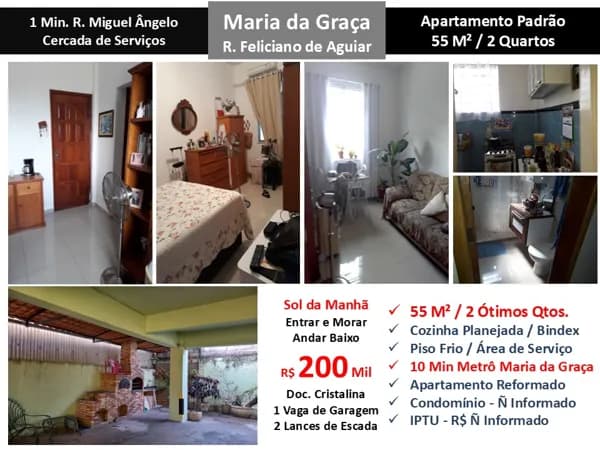 Apto Maria da Graça Feliciano de Aguiar 55M²