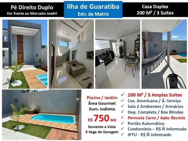Casa Ilha de Guaratiba Matriz 200M²