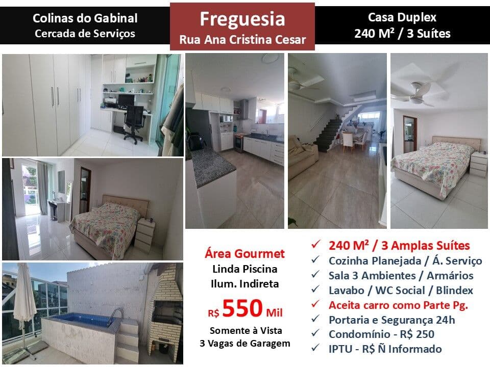Casa JPA Freguesia Colinas do Gabinal 240M² 2