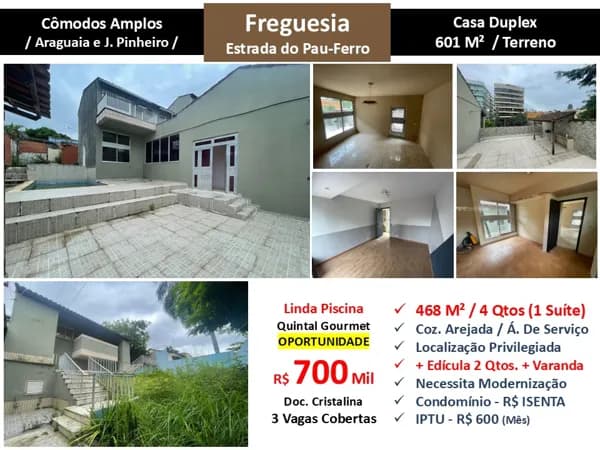 Casa JPA Freguesia Pau Ferro 468M²