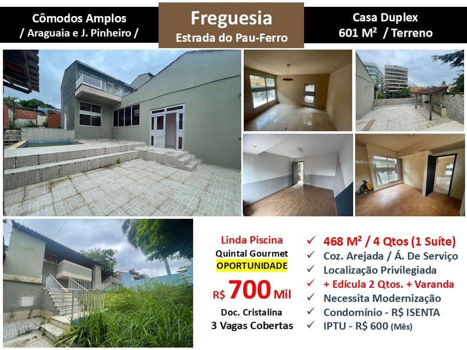 Casa JPA Freguesia Pau Ferro 468M²